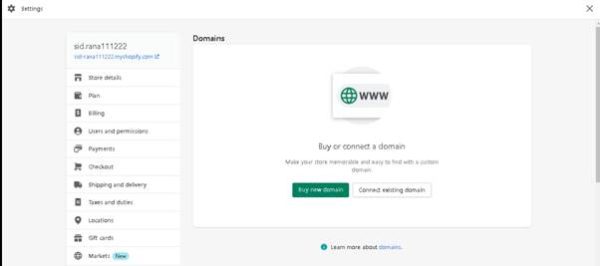 Set Up the Domain with Shopify