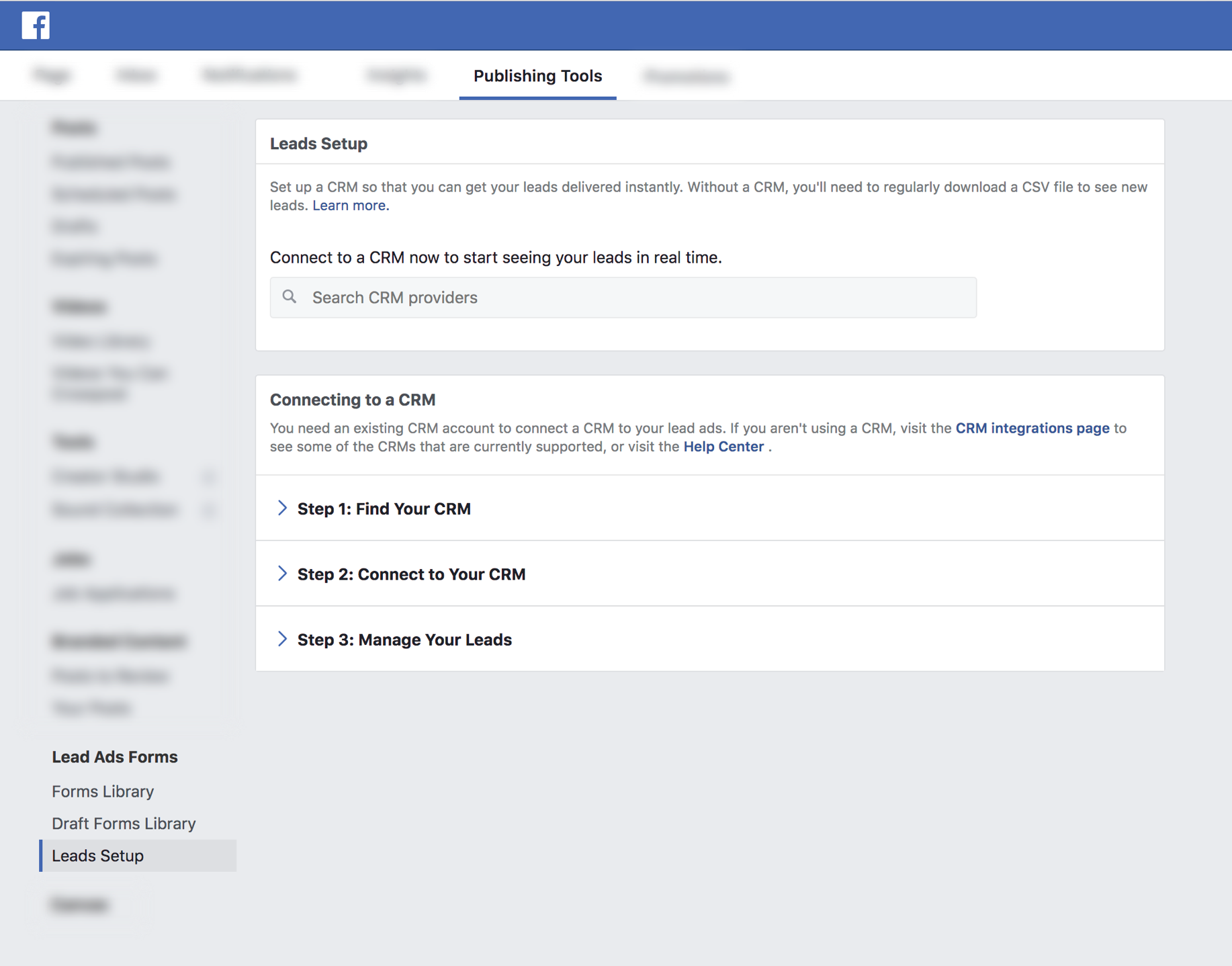 CRM Integration with Facebook Lead Ads